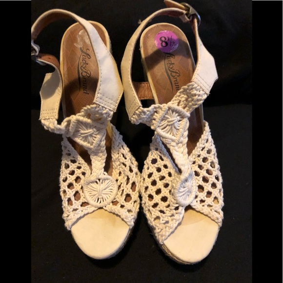 Lucky Brand Shoes - Lucky Brand Crochet Wedges